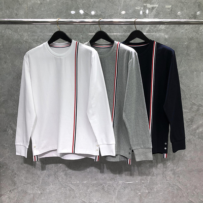 色织红白蓝上衣TB卫衣套头男女款