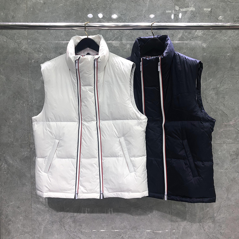 TB双拉链羽绒马甲保暖背心外套