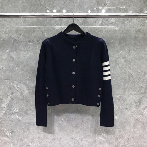 TB针织衫开衫女上衣外套四条杠