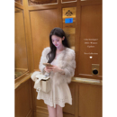 美貌又显瘦 天然渐变 狐狸毛皮草 雪吻十字狐 CHU小初