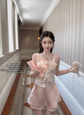 CHU小初/东京旧梦/Vintage爱德华时期古董蕾丝吊带