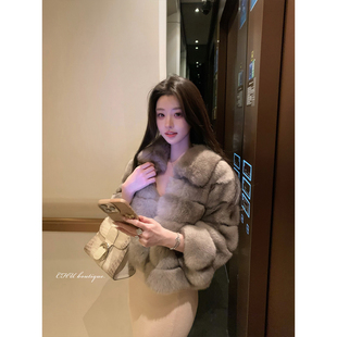 CHU小初/松露贝贝/很厚实的一批贝贝狐皮料 整皮狐狸皮草