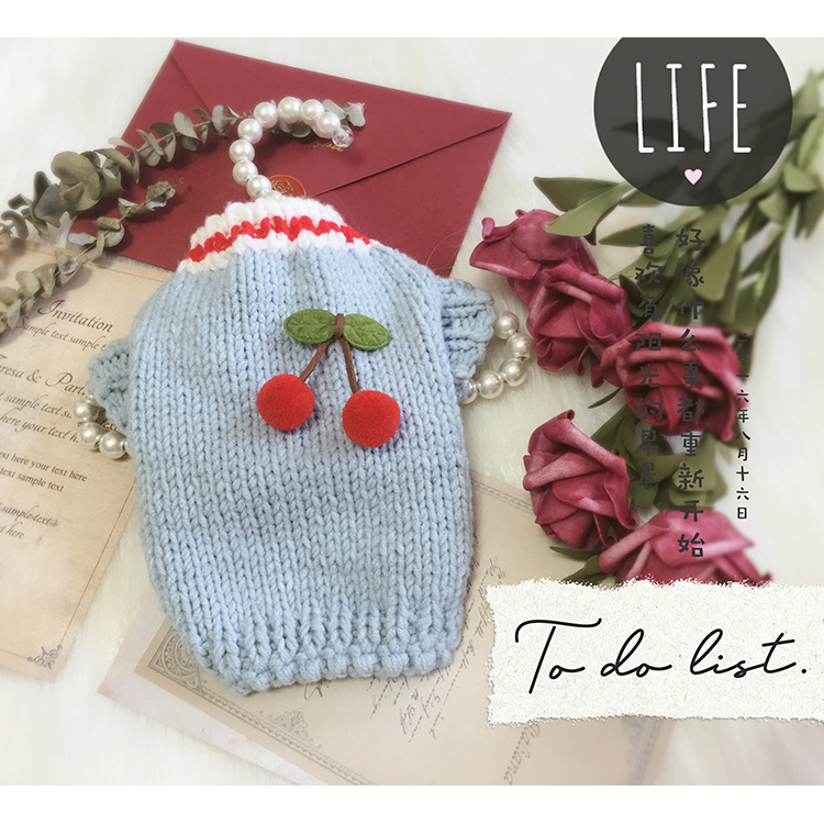 小小家手工宠物狗狗猫咪毛衣秋冬保暖衣服冬装泰迪犬比熊定制斗牛