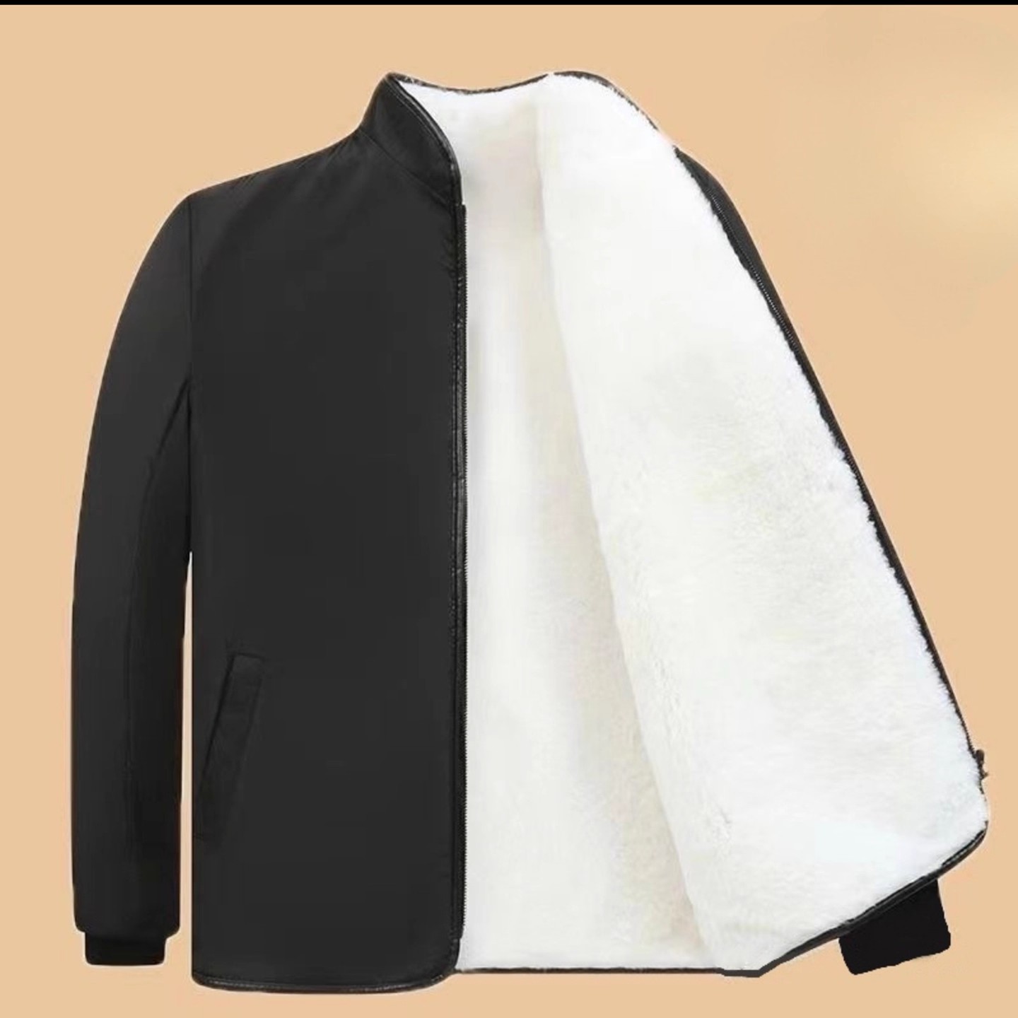 楚勇男装甄选防风棉袄男女秋冬季新款一体袄上衣羊毛羊绒保暖外套