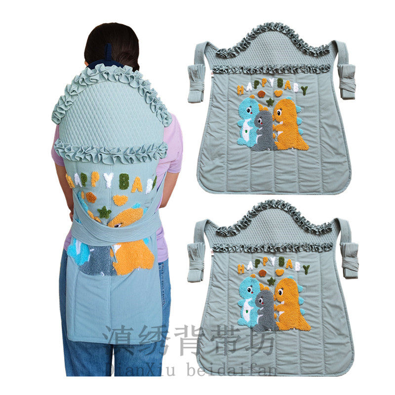 云南老式婴儿背带贵州背带四川传统新生儿背巾宝宝背扇多功能裹背