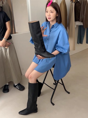 秋冬新款中筒靴韩系小众