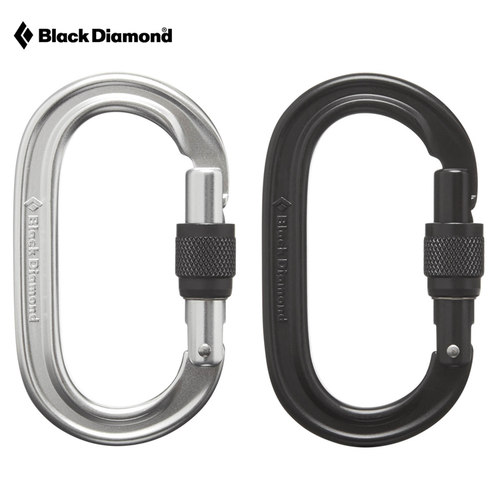 美国BlackDiamond黑钻BD攀岩登山Oval登山扣O型丝扣主锁210208