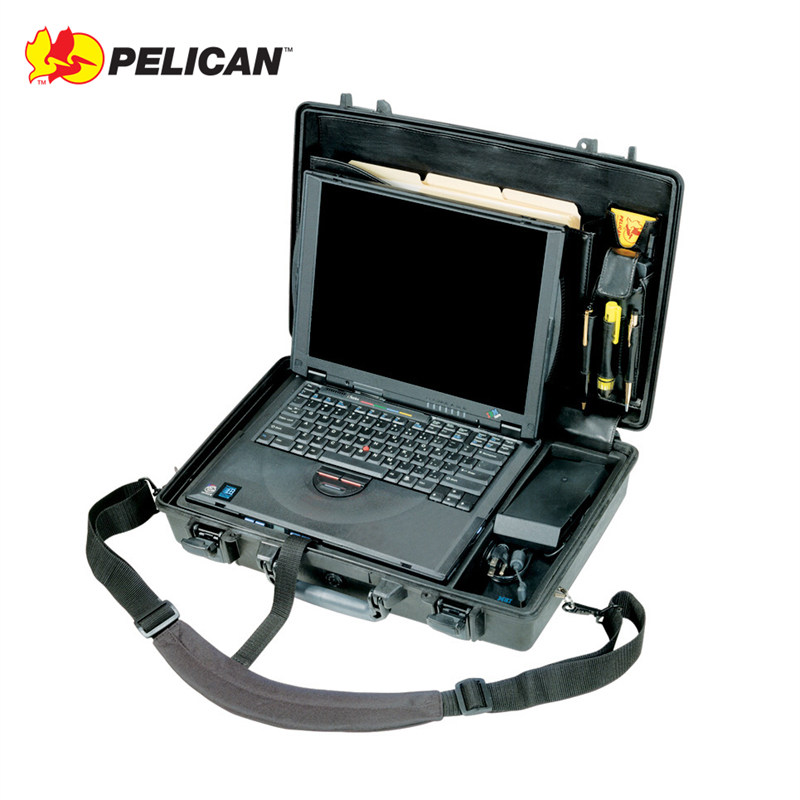 美国PELICAN派力肯带锁14~15寸电脑防水减震安全箱手提钱箱1490CC