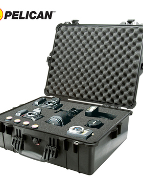 进口美国PELICAN派力肯1600海绵防震手提防护箱安全箱防水箱防潮