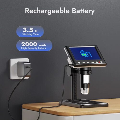 Digital Microscope 1600X Coin Microscope 1080P Video Micros