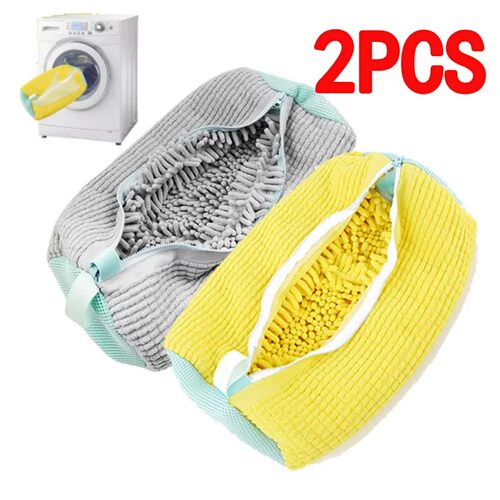 Shoe Washing Bag Cotton Laundry Bag Zippers Closure Shoe Cle