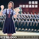 六一学院风大合唱演出服装 大中小大学生诗歌朗诵团体表演班服套装