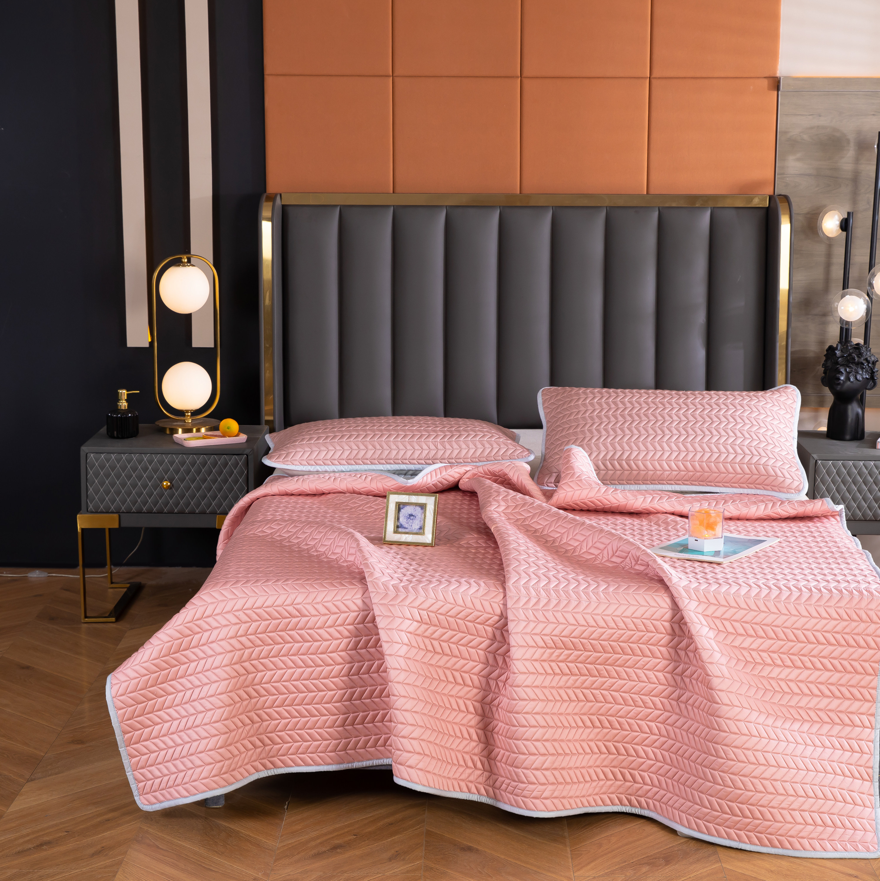 莱赛尔乳胶冰丝凉席三件套夏季可洗衣机水洗空调软席兰精天丝凉席