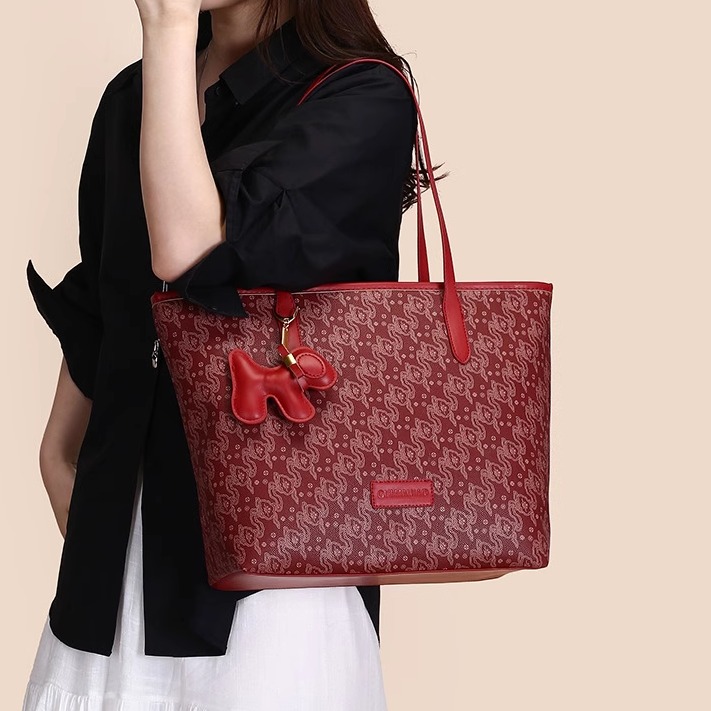 双层喜庆结婚酒红色包包