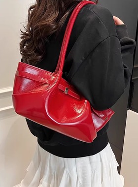 高级质感洋气黄色大容量单肩腋下包包女式2025新款时尚通勤小拎包