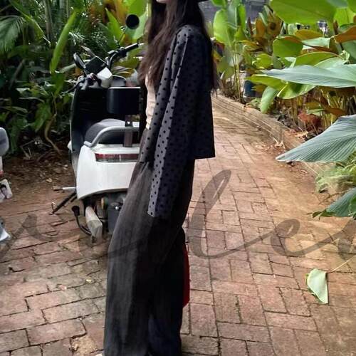 高腰显廋显高裤子百搭拖地