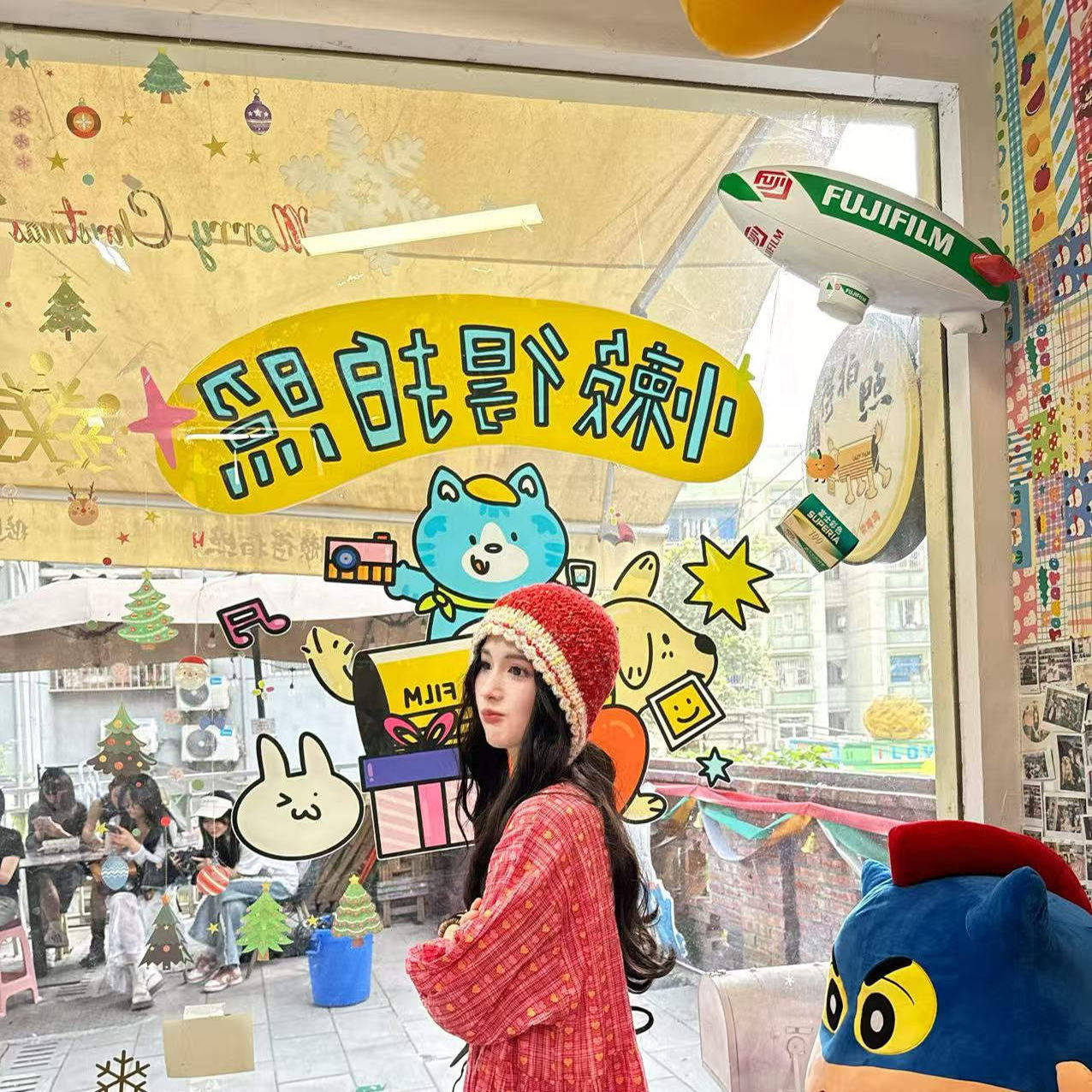 4video自制 黄粉色心电图爱心格纹抽褶皱复古纯棉肌理小众连衣裙,女装/女士精品,连衣裙,淘宝优惠券,粉丝福利购,淘宝优惠卷