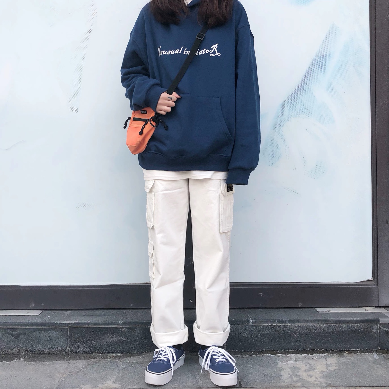 PUNIAMA 日系複古ins超火白色多口袋工裝褲 男女潮流水洗工裝軍褲在類目 男裝, 休閒褲中 - 來自Buy2taobao.com提供專業的淘寶代購服務