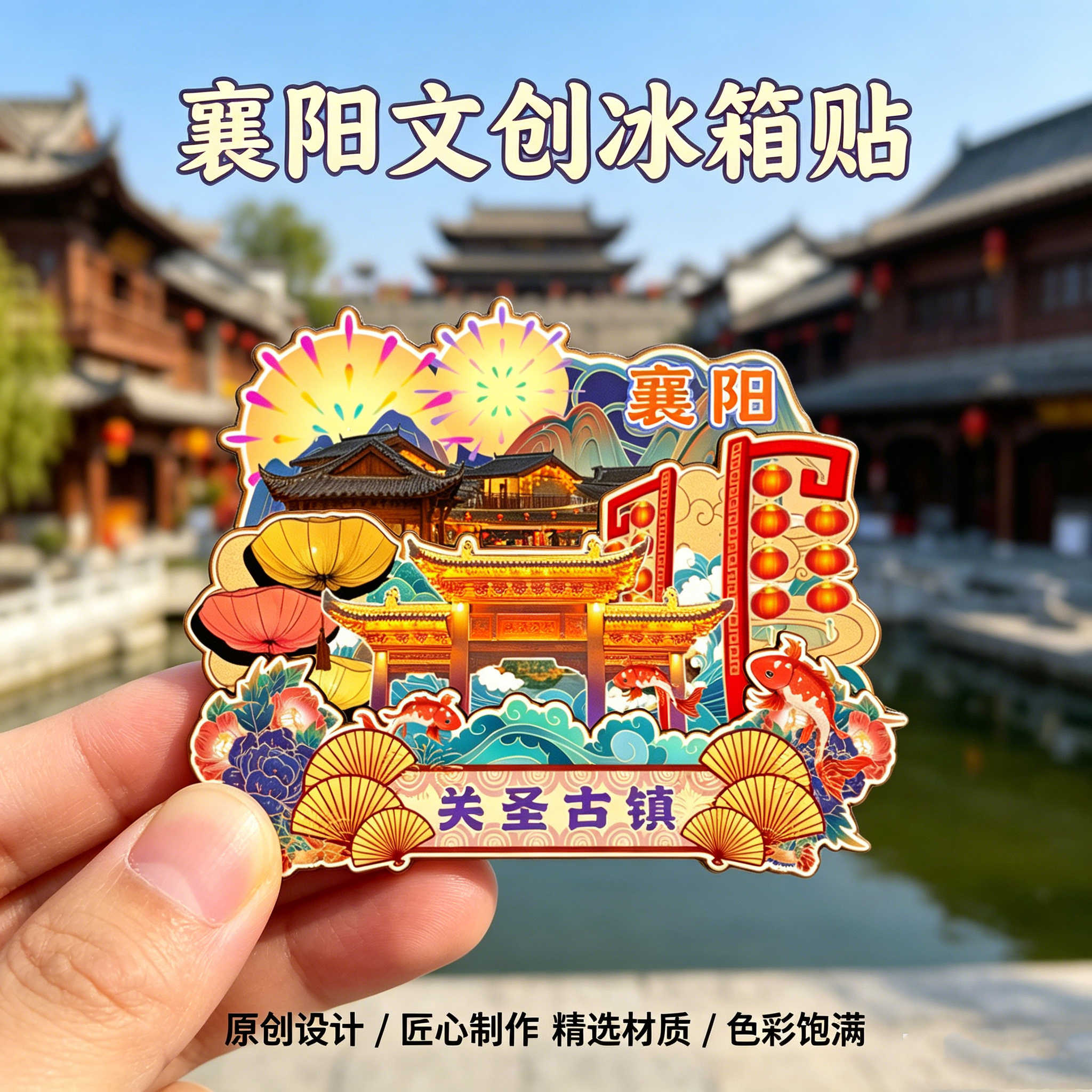 磁吸冰箱贴襄阳襄阳古城纪念品