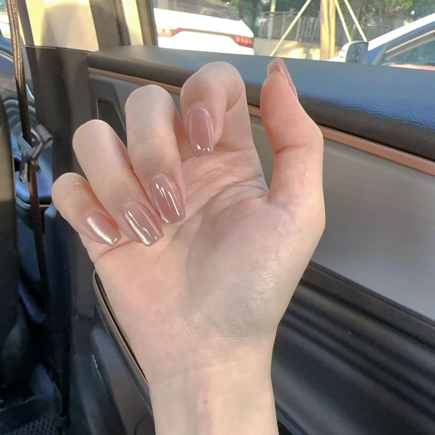 丝绸猫眼裸粉纯欲显白手工穿戴甲假指甲贴片显嫩超短款短款美甲,彩妆/香水/美妆工具,穿戴甲/甲片,淘宝优惠券,粉丝福利购,淘宝优惠卷