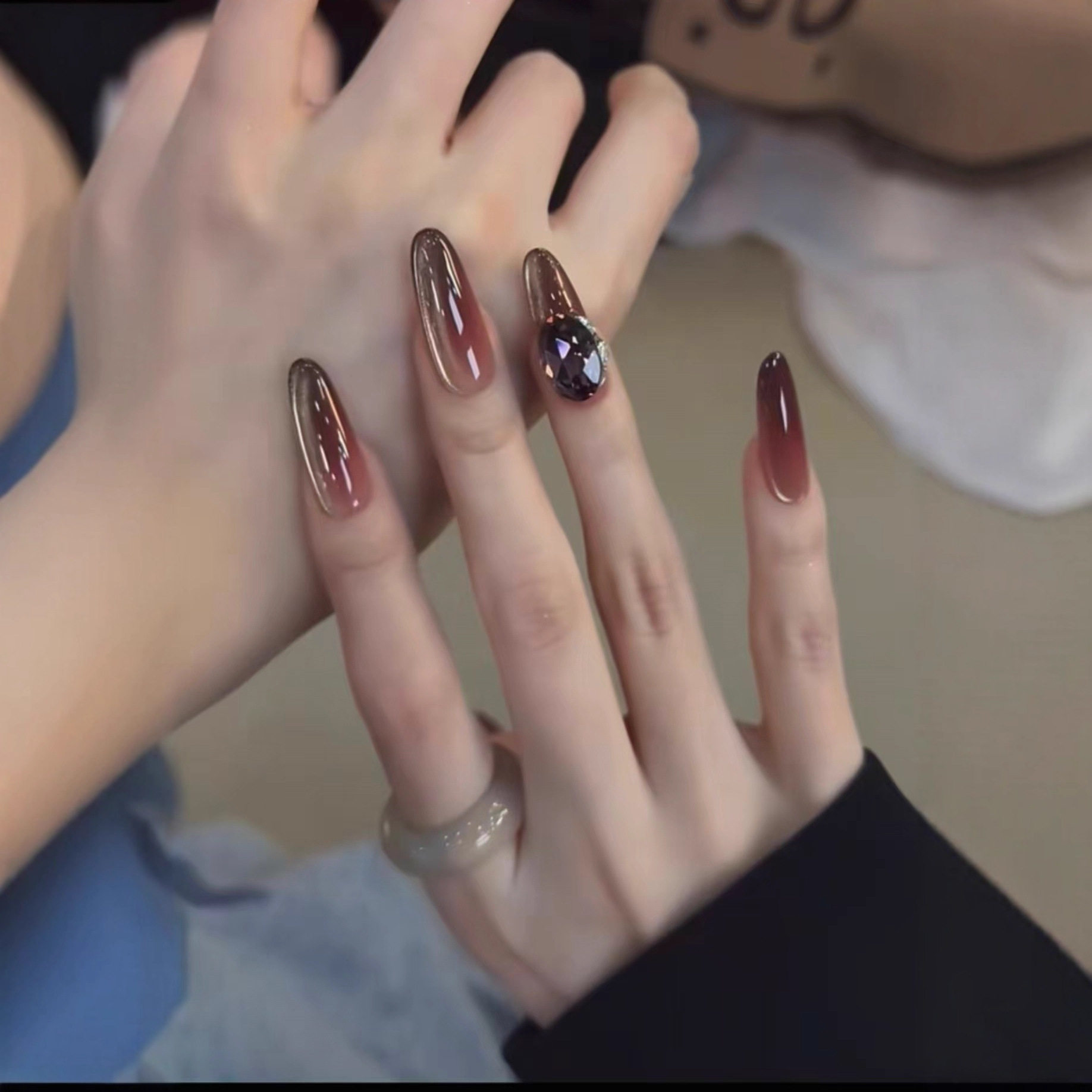 星耀手工穿戴甲新年极光猫眼闪钻辣妹风甲片轻奢贵气显白美甲贴片,彩妆/香水/美妆工具,穿戴甲/甲片,淘宝优惠券,粉丝福利购,淘宝优惠卷