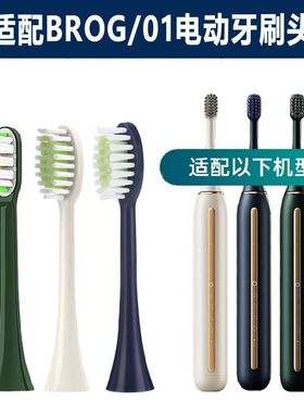 替换刷头BROG电动牙刷头Brogerway/O1软毛刷头成人通用刷头清洁01