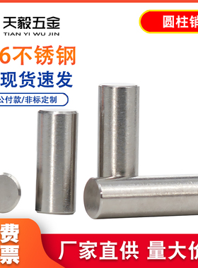 316不锈钢实心圆柱销定位销子固定销定做订制销轴快速销钉 GB119