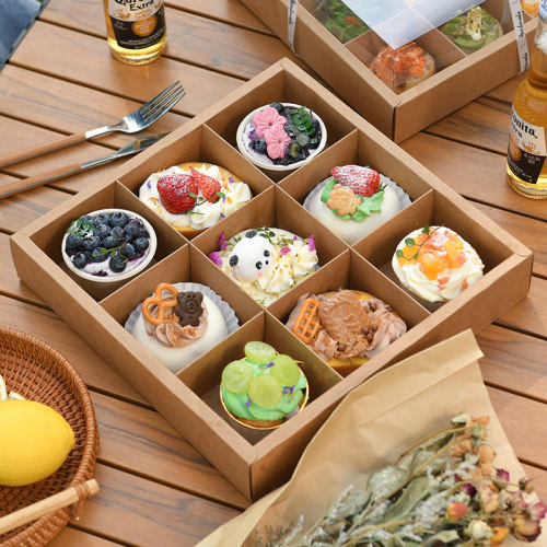 九宫格包装盒子野餐拼盘打包盒