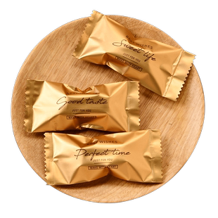 toffee太妃糖包装袋圣诞新年透明海盐杏仁咖啡糖机封袋糖果小糖袋