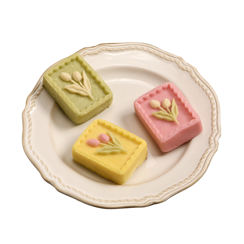 郁金香花朵绿豆糕模具30g