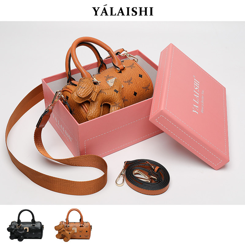 雅莱仕波士顿包包女2020新款时尚百搭气质感小ck单肩斜挎枕头包潮