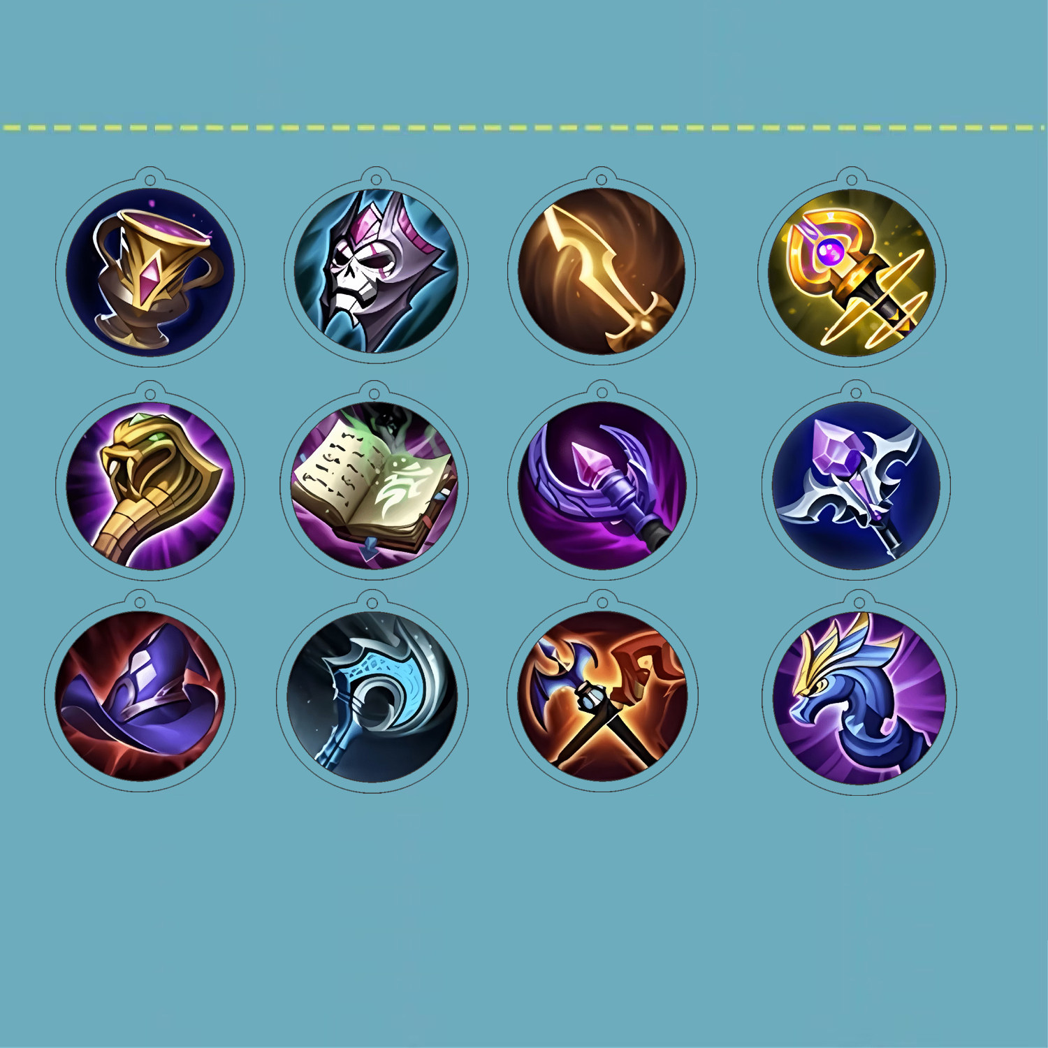 王者荣耀周边钥匙扣复活世界甲名不死保命图腾亚克力书包挂件礼物