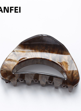 韩国头饰品镂空抓夹少女气质中号发抓醋酸发夹后脑勺盘发鲨鱼夹子