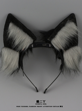 电动兽耳发箍可充电狼耳猫耳发饰kc可动拆卸仿真狐耳猫咪耳朵头饰