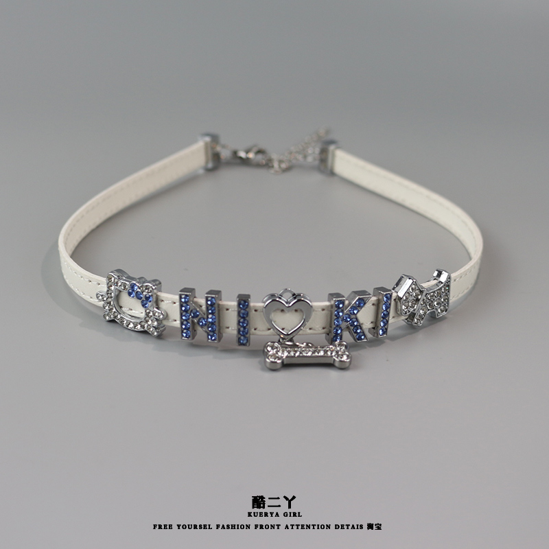 y2k亚文化项圈情侣音乐节项链