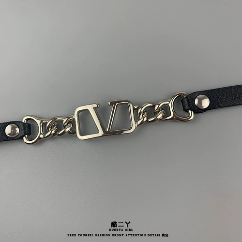 Ожерелье с буквами, брендовая цепочка до ключиц, чокер, 2024 года, европейский стиль