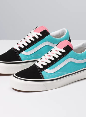 Vans安纳海姆Old Skool 36 DX 蓝色粉色低帮休闲板鞋 VN0A38G2VPJ