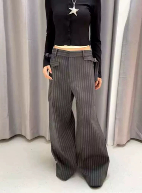 MED_侧面立体褶廓形精纺羊毛西裤_Worsted Wool Pants