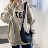 Кожаная брендовая небольшая дизайнерская сумка на одно плечо, ткань оксфорд