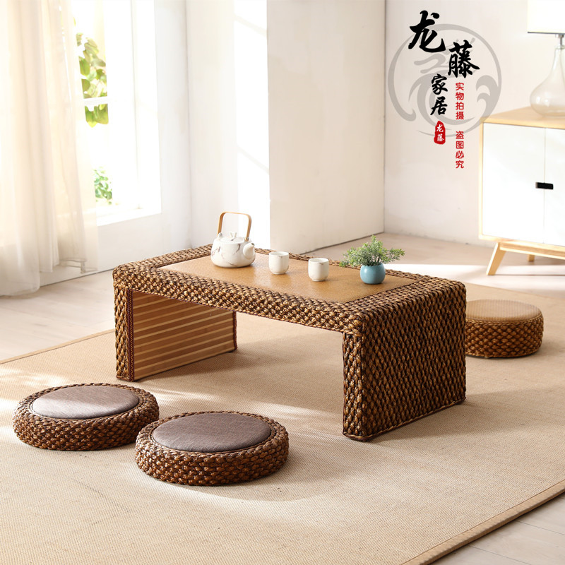 藤编榻榻米茶几桌子阳台飘窗桌