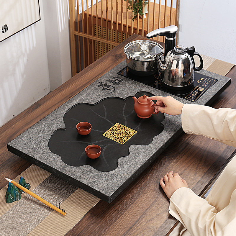 家用乌金石茶盘家用整块现代