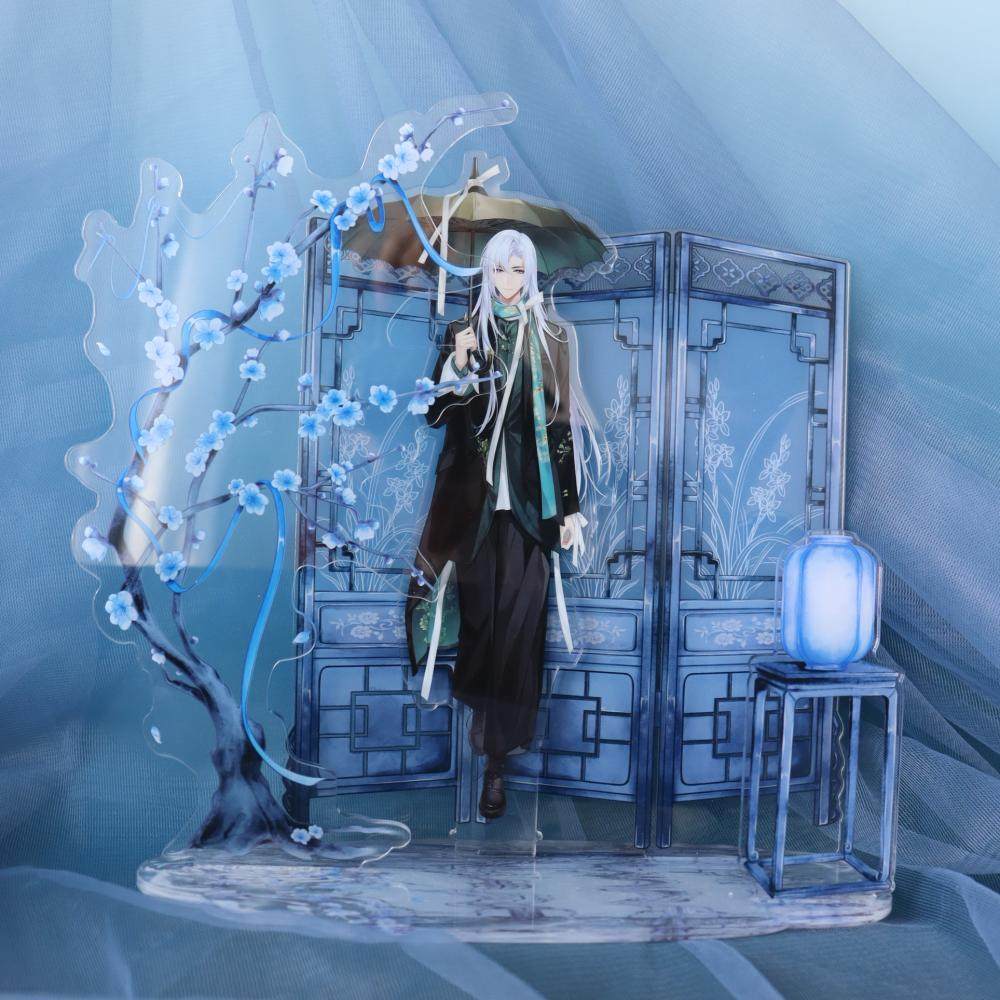 OOPSGOODS 梅庭灯叙原创中式折屏立牌装饰屏风隔断二次元展示
