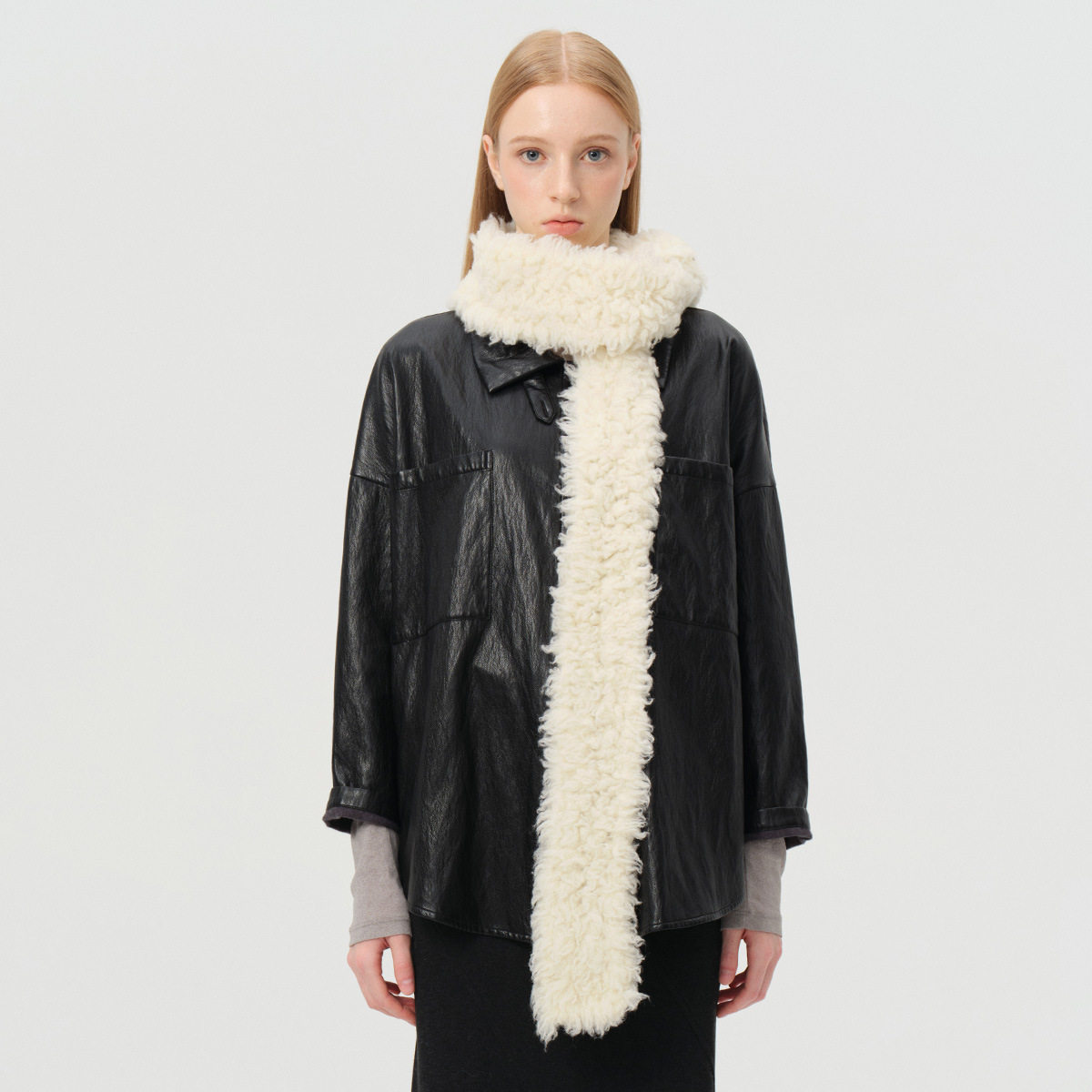 出口韩国单100%羊毛卷毛针织围巾女冬季小众羊羔毛氛围感毛线围脖,服饰配件/皮带/帽子/围巾,围巾/丝巾/披肩,淘宝优惠券,粉丝福利购,淘宝优惠卷