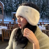 fever同款 韩国纯色简约毛绒绒保暖秋冬护耳百搭耳套护耳耳暖耳罩
