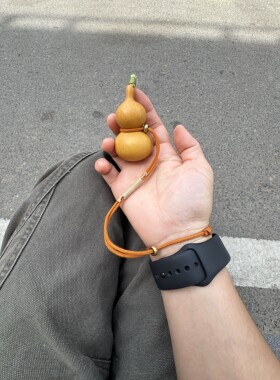 手工编织葫芦防丢绳腰绳棉线奶瓶八宝葫芦挂绳可调节棉绳