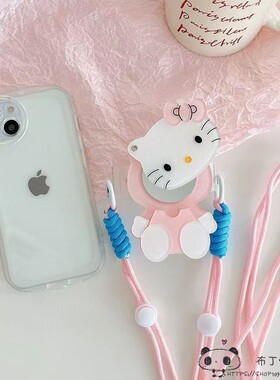kitty猫galaxy三星s26ultra手机壳s25plus镜子s24fe/s23女s22/s10网红note20pro斜挎m56/a55/a54/a53/a52绳5g