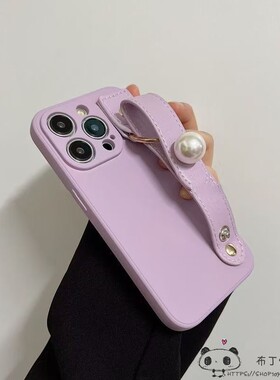 ins珍珠手腕带适用华为nova15手机壳13ultra紫色12s/magic8pro女6c/5/4至臻3可爱9play7t麦芒11硅胶10se/14+