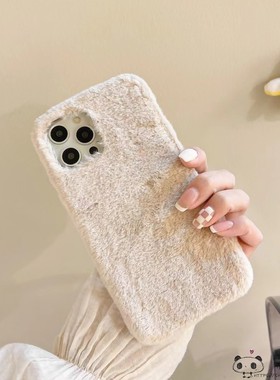 秋冬毛绒ce4适用一加turbo6手机壳1+ace6/6t毛茸茸15/13/12白色ace3小红书one plus11r简约ace2pro/nord5男3v