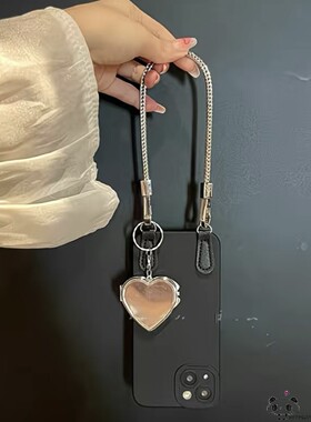 日韩OPPO find x9手机壳8ultra/7爱心镜子reno4se女k5/a3手链a6/2pro甜1潮realme15真我GT酷a78套a36/a96/a97