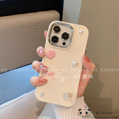 ins日韩小花适用小米17pro max手机壳15pro蝴蝶结14ultra可爱13/civi5女4红米note12pro/11r/turbo3/1s套2k90